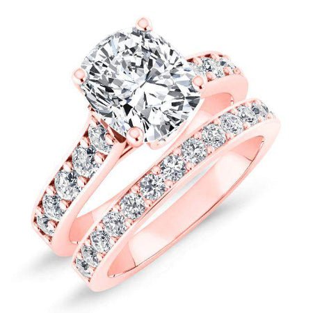 Calluna Cushion Diamond Bridal Set (Lab Grown Igi Cert) rosegold