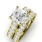 Calluna Diamond Matching Band Only (does Not Include Engagement Ring) For Ring With Cushion Center yellowgold