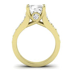 Calluna Diamond Matching Band Only (does Not Include Engagement Ring) For Ring With Cushion Center yellowgold