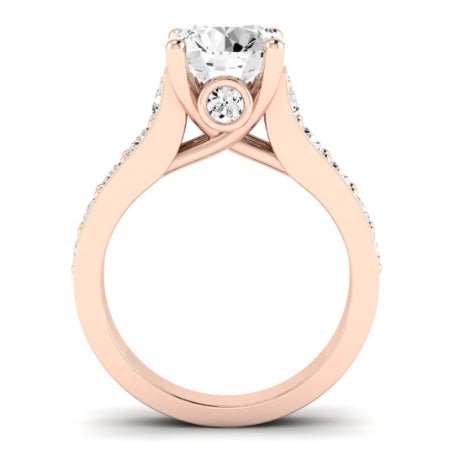 Calluna Diamond Matching Band Only (does Not Include Engagement Ring) For Ring With Round Center rosegold