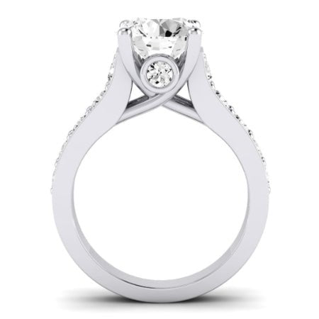 Calluna Diamond Matching Band Only (does Not Include Engagement Ring) For Ring With Round Center whitegold