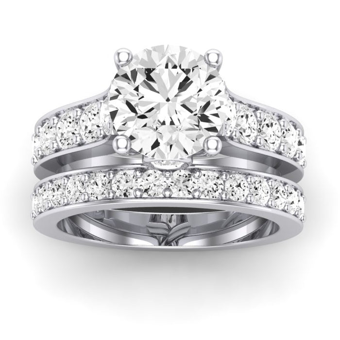 Calluna Diamond Matching Band Only (does Not Include Engagement Ring) For Ring With Round Center whitegold