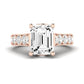 Calluna Emerald Diamond Bridal Set (Lab Grown Igi Cert) rosegold