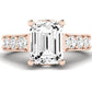 Calluna Emerald Diamond Engagement Ring (Lab Grown Igi Cert) rosegold