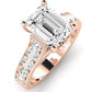 Calluna Emerald Diamond Engagement Ring (Lab Grown Igi Cert) rosegold