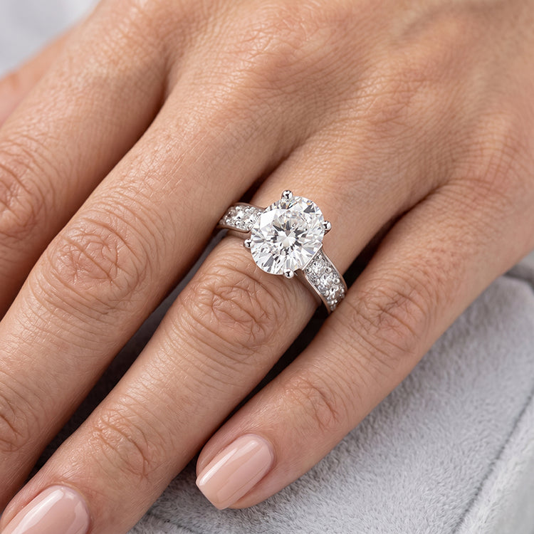 Calluna - GIA Natural Oval Diamond Engagement Ring