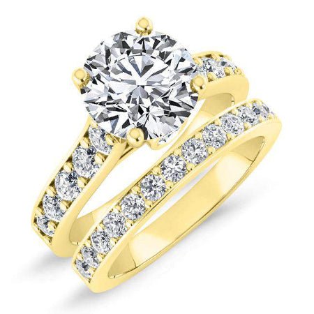 Calluna Round Diamond Bridal Set (Lab Grown Igi Cert) yellowgold