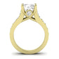 Calluna Diamond Matching Band Only (does Not Include Engagement Ring) For Ring With Cushion Center yellowgold