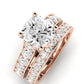 Calluna Diamond Matching Band Only (does Not Include Engagement Ring) For Ring With Cushion Center rosegold