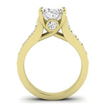 Calluna Diamond Matching Band Only (does Not Include Engagement Ring) For Ring With Oval Center yellowgold
