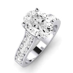Calluna Diamond Matching Band Only (does Not Include Engagement Ring) For Ring With Oval Center whitegold