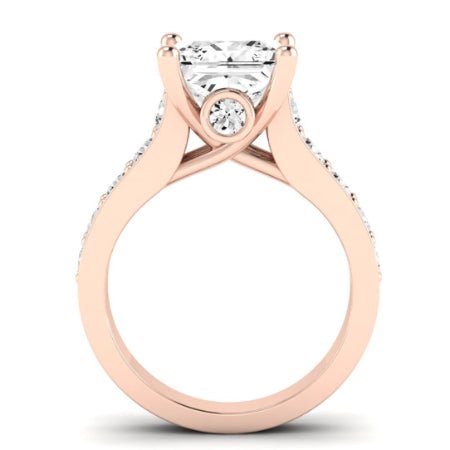 Calluna Diamond Matching Band Only (does Not Include Engagement Ring) For Ring With Princess Center rosegold