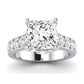 Calluna Diamond Matching Band Only (does Not Include Engagement Ring) For Ring With Princess Center whitegold