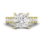 Calluna Diamond Matching Band Only (does Not Include Engagement Ring) For Ring With Princess Center yellowgold