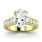 Calluna Oval Moissanite Bridal Set yellowgold