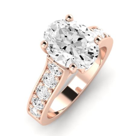 Calluna Oval Moissanite Bridal Set rosegold