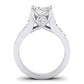 Calluna Oval Moissanite Bridal Set whitegold