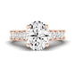 Calluna Oval Moissanite Bridal Set rosegold