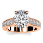 Calluna Oval Diamond Engagement Ring (Lab Grown Igi Cert) rosegold