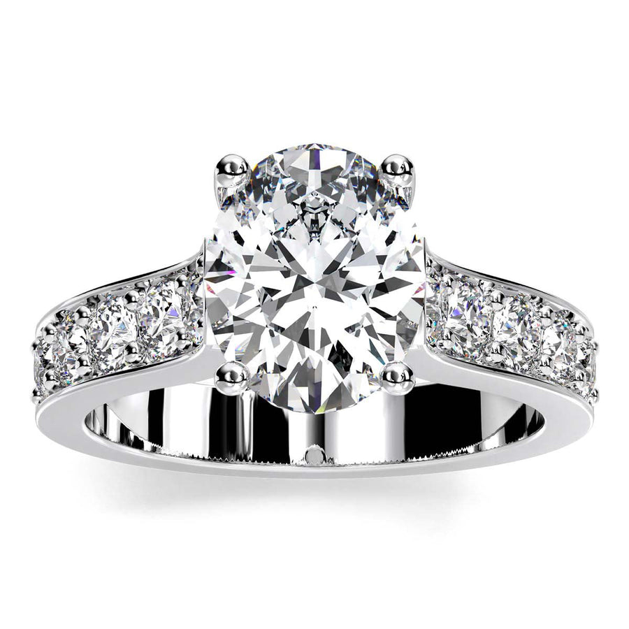1.00 ct - Calluna - Oval Moissanite Engagement Ring