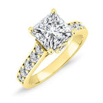 Calluna Princess Moissanite Engagement Ring yellowgold