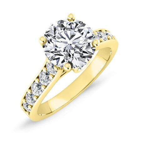 Calluna Round Diamond Bridal Set (Lab Grown Igi Cert) yellowgold