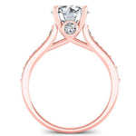 Calluna Round Diamond Bridal Set (Lab Grown Igi Cert) rosegold