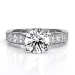 Calluna Round Diamond Engagement Ring (Lab Grown Igi Cert) whitegold