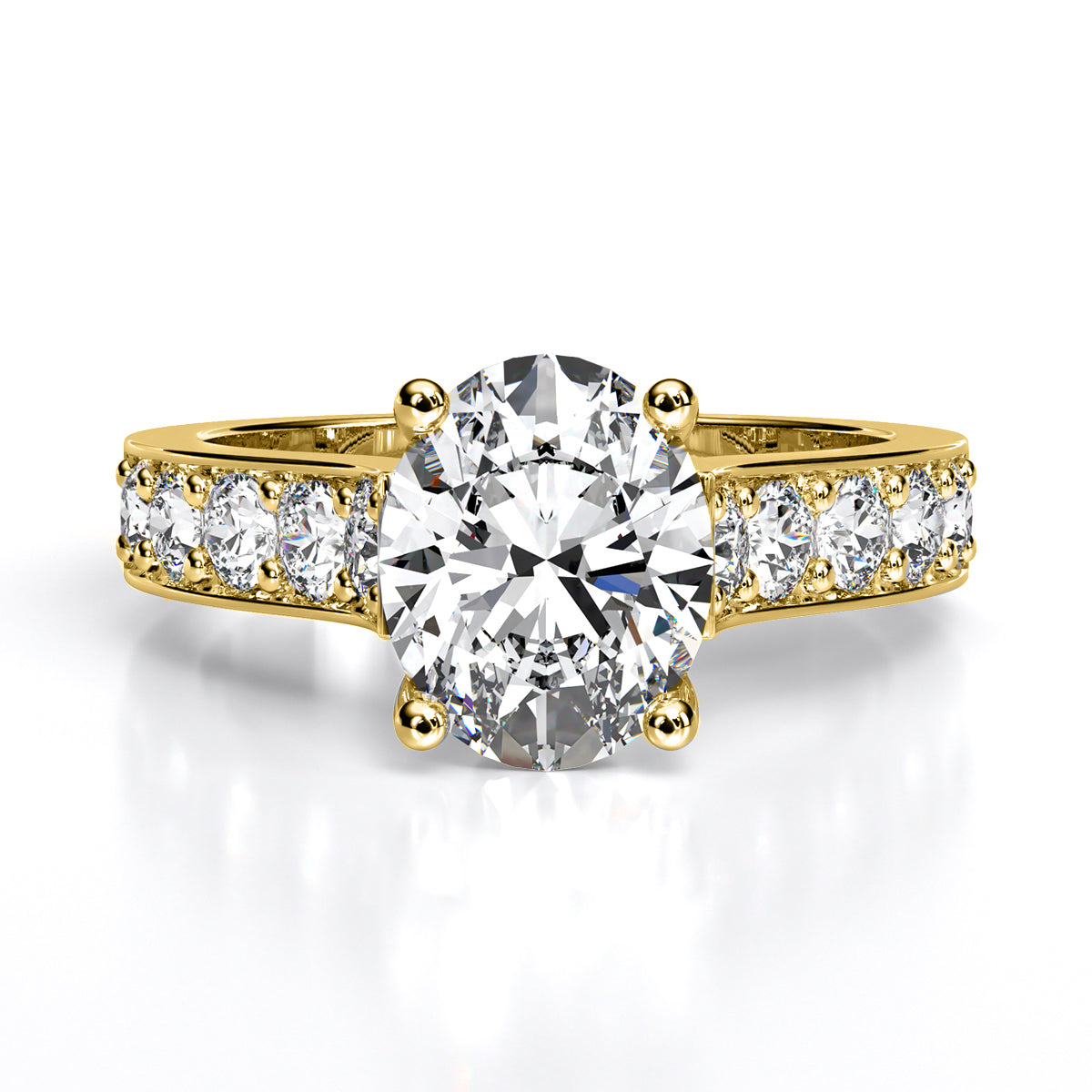 Calluna Oval Diamond Engagement Ring (Lab Grown Igi Cert) yellowgold