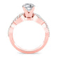 Camellia Round Diamond Bridal Set (Lab Grown Igi Cert) rosegold