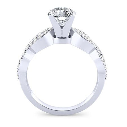 Camellia Round Diamond Bridal Set (Lab Grown Igi Cert) whitegold