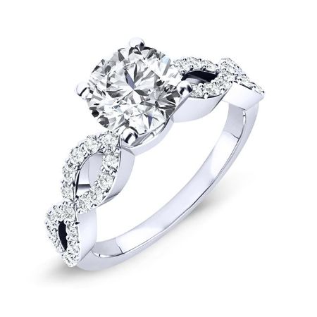 Camellia Round Diamond Bridal Set (Lab Grown Igi Cert) whitegold