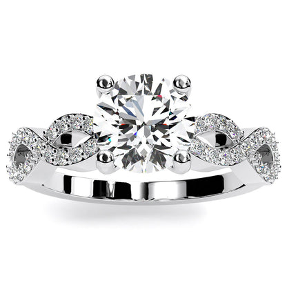 Camellia - Round Lab Diamond Engagement Ring (IGI Certified)