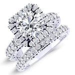 Canna Round Diamond Bridal Set (Lab Grown Igi Cert) whitegold