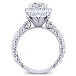 Canna Diamond Matching Band Only (engagement Ring Not Included) For Ring With Round Center whitegold