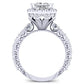 Canna Princess Diamond Engagement Ring (Lab Grown Igi Cert) whitegold