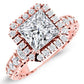 Canna Princess Diamond Engagement Ring (Lab Grown Igi Cert) rosegold