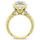 Canna Princess Diamond Engagement Ring (Lab Grown Igi Cert) yellowgold