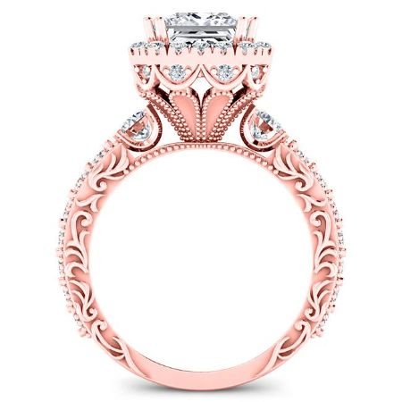 Canna Princess Diamond Engagement Ring (Lab Grown Igi Cert) rosegold