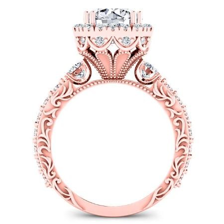 Canna Round Diamond Bridal Set (Lab Grown Igi Cert) rosegold