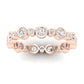 Caradonna Round Cut Diamond Eternity Band (Clarity Enhanced) rosegold