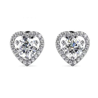 Carisa Diamond Earrings (Clarity Enhanced) whitegold