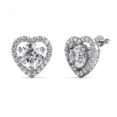 Carisa Moissanite Earrings whitegold