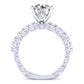 Carmel Diamond Matching Band Only (engagement Ring Not Included) For Ring With Round Center whitegold