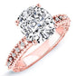 Carmel Cushion Diamond Engagement Ring (Lab Grown Igi Cert) rosegold