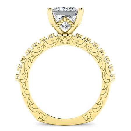 Carmel Princess Diamond Bridal Set (Lab Grown Igi Cert) yellowgold