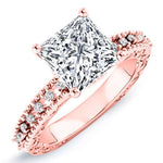 Carmel Princess Diamond Bridal Set (Lab Grown Igi Cert) rosegold