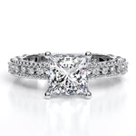 Carmel Princess Diamond Engagement Ring (Lab Grown Igi Cert) whitegold