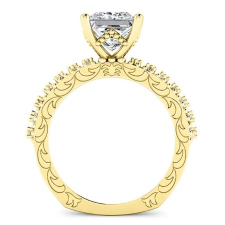 Carmel Princess Diamond Bridal Set (Lab Grown Igi Cert) yellowgold