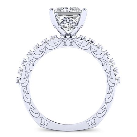 Carmel Princess Moissanite Bridal Set whitegold